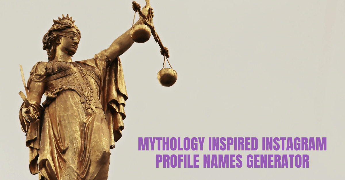 Mythology Inspired Instagram Profile Name Generator